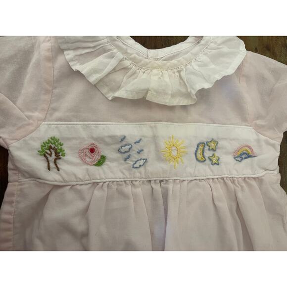 Christian Elizabeth and Co Smocked 12 month pink outfit - Picture 4 of 5